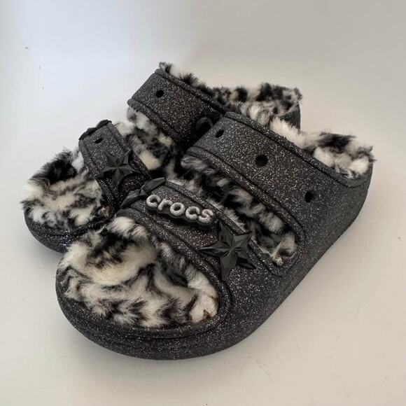 Crocs Cozy Fuzz-Lined Slides (W6/M4) - Picture 4 of 8